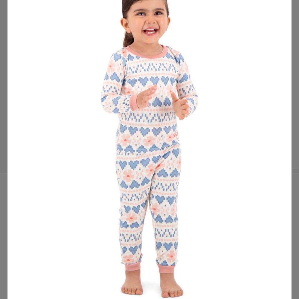 Lucky Brand hearts/flowers pajama set. SZ. 4T. NWT